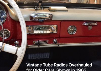 Vintage Tube Radios Overhauled for Older Cards